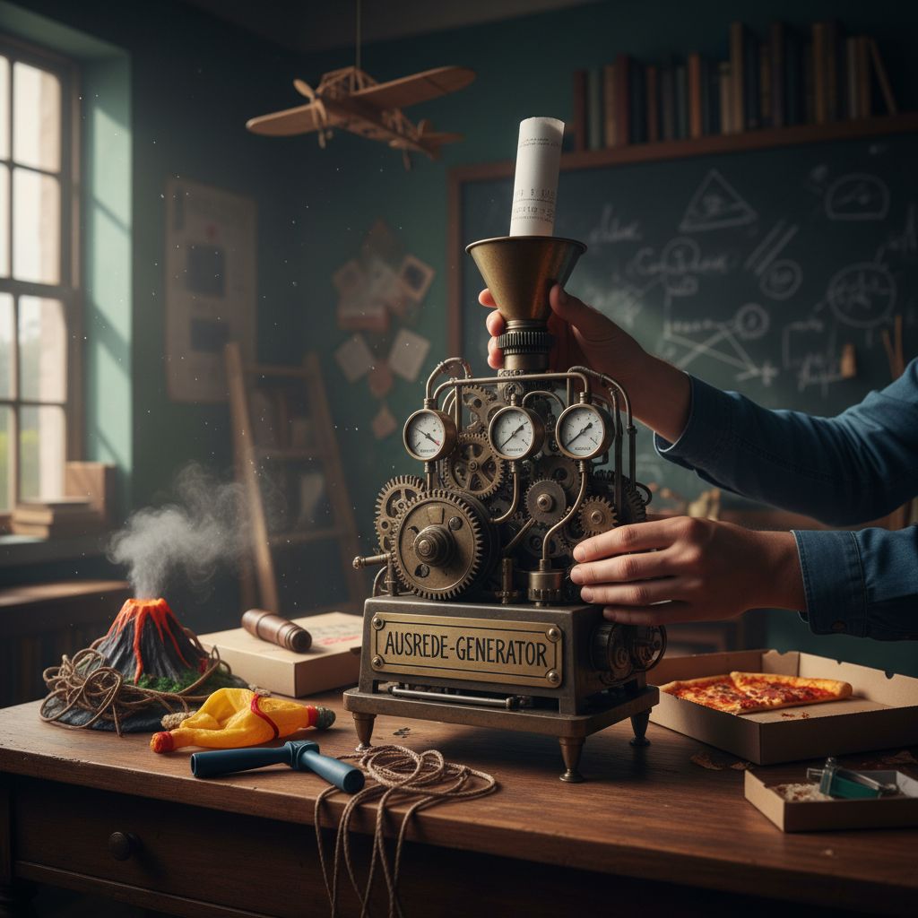 Ausreden basteln - Tipps und Techniken